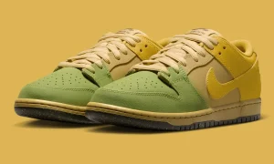 Nike SB Dunk Low “Saffron Quartz” 秋季登场，黄绿分层鞋面暗藏千禧年火焰图腾缩略图