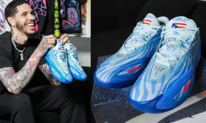 LaMelo Ball 亲着曝光 PUMA MB.06 “Puerto Rico” 首发配色，蓝调渐变致敬海岛文化，签名鞋系列迎最传统轮廓缩略图