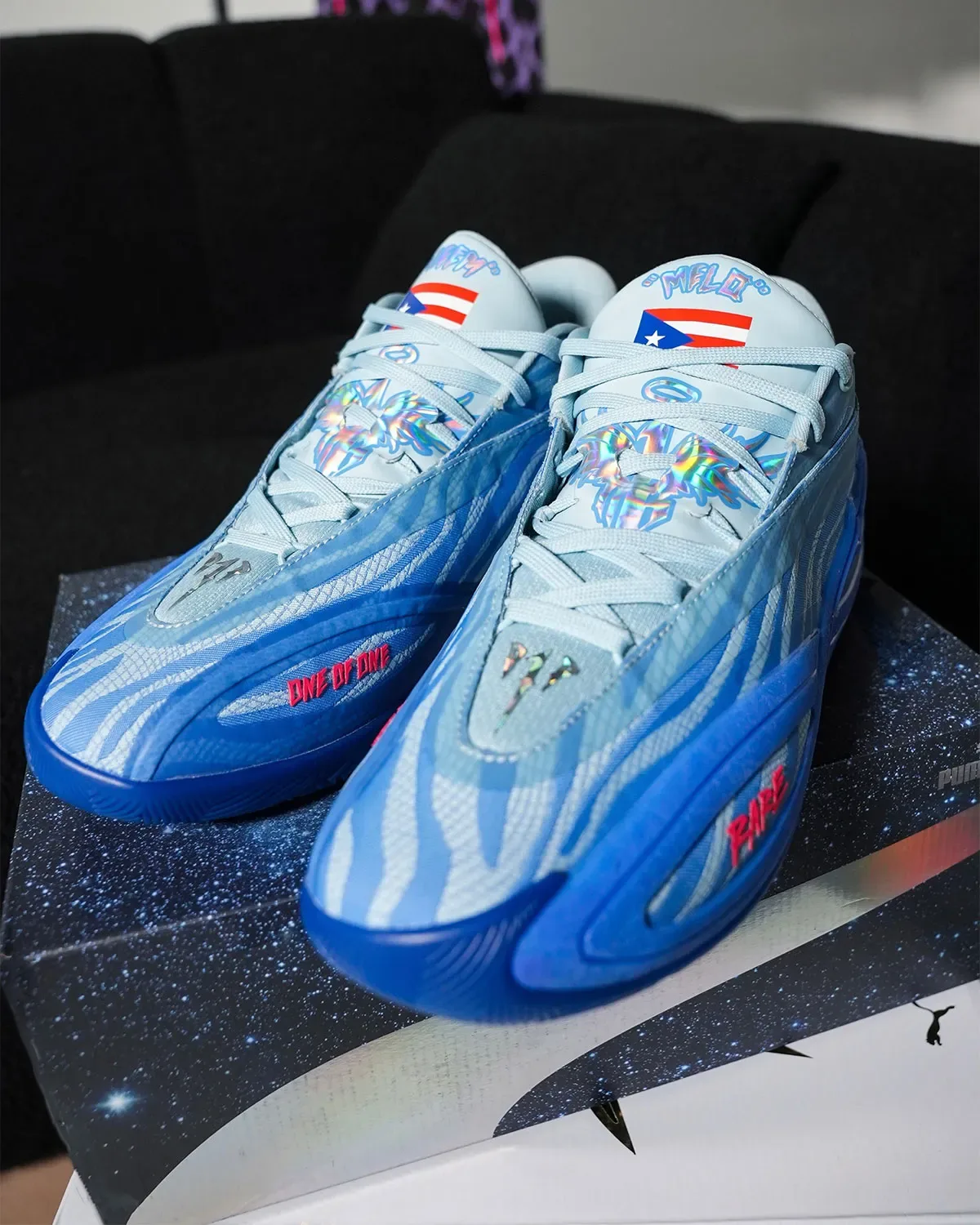 LaMelo Ball 亲着曝光 PUMA MB.06 “Puerto Rico” 首发配色，蓝调渐变致敬海岛文化，签名鞋系列迎最传统轮廓