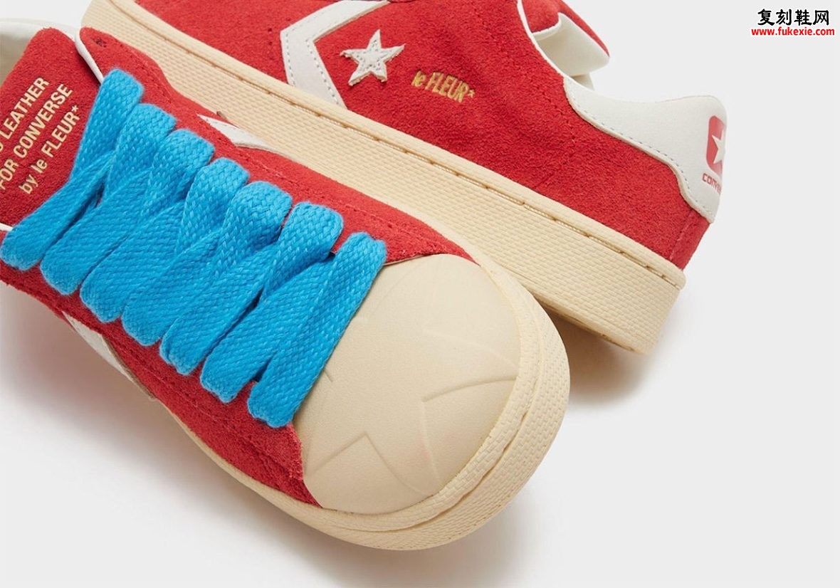 Tyler, The Creator 联名 Converse Pro Leather XL 全红麂皮压印星标 2026 秋季发售插图4 Tyler, The Creator 联名 Converse Pro Leather XL 全红麂皮压印星标 2026 秋季发售