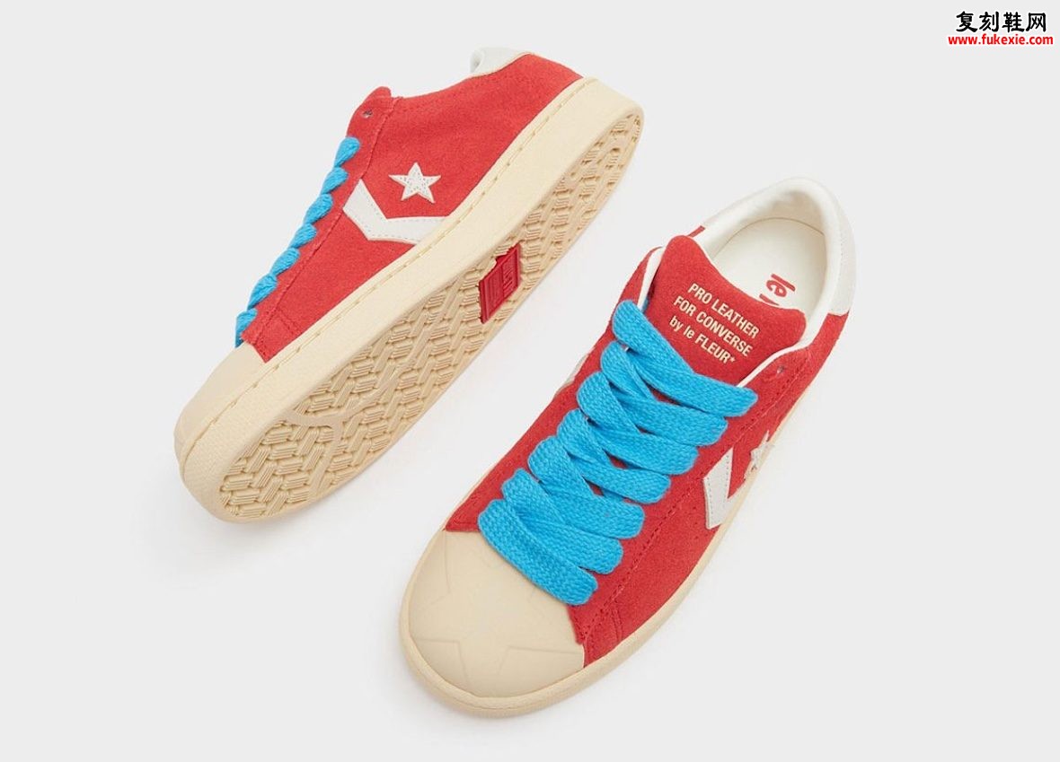 Tyler, The Creator 联名 Converse Pro Leather XL 全红麂皮压印星标 2026 秋季发售插图1 Tyler, The Creator 联名 Converse Pro Leather XL 全红麂皮压印星标 2026 秋季发售
