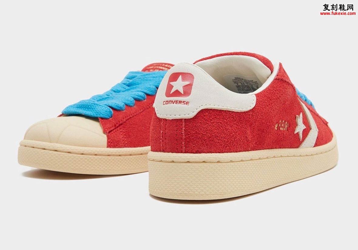 Tyler, The Creator 联名 Converse Pro Leather XL 全红麂皮压印星标 2026 秋季发售插图3 Tyler, The Creator 联名 Converse Pro Leather XL 全红麂皮压印星标 2026 秋季发售