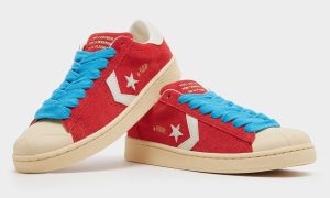 Tyler, The Creator 联名 Converse Pro Leather XL 全红麂皮压印星标 2026 秋季发售缩略图