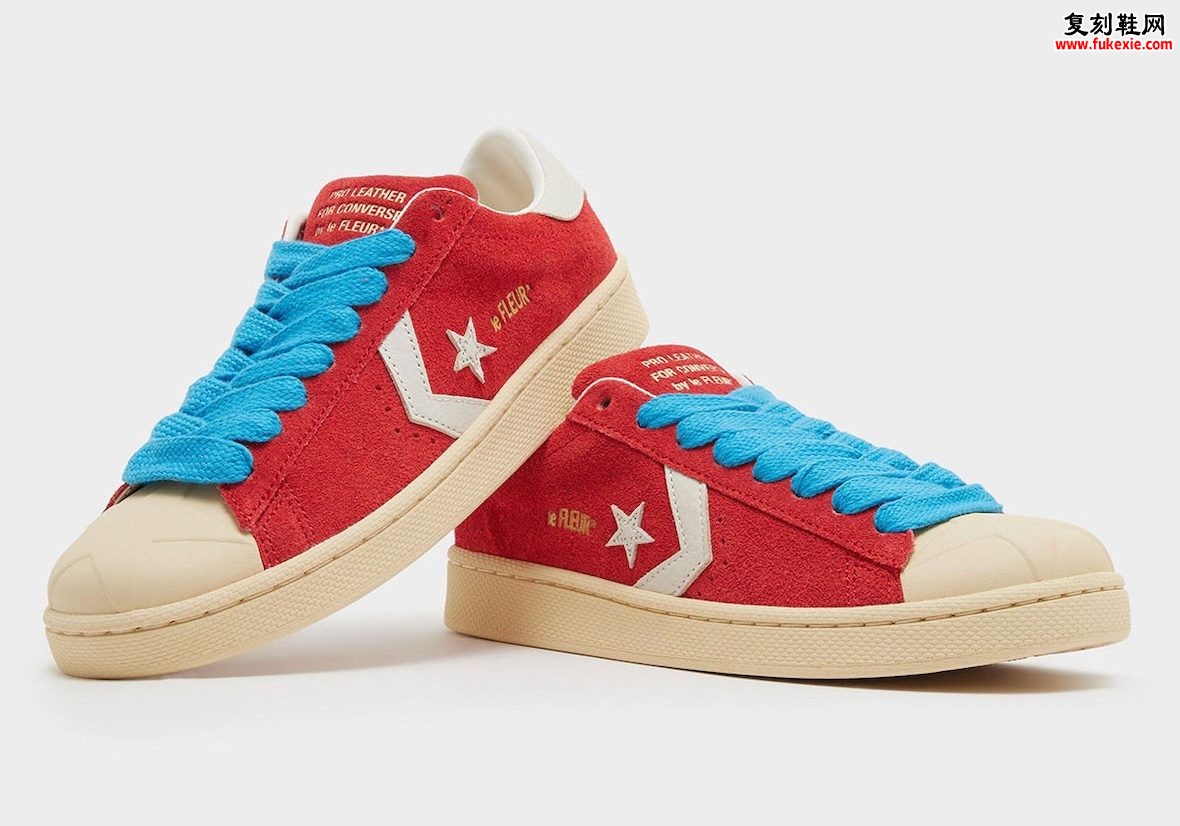 Tyler, The Creator 联名 Converse Pro Leather XL 全红麂皮压印星标 2026 秋季发售插图 Tyler, The Creator 联名 Converse Pro Leather XL 全红麂皮压印星标 2026 秋季发售