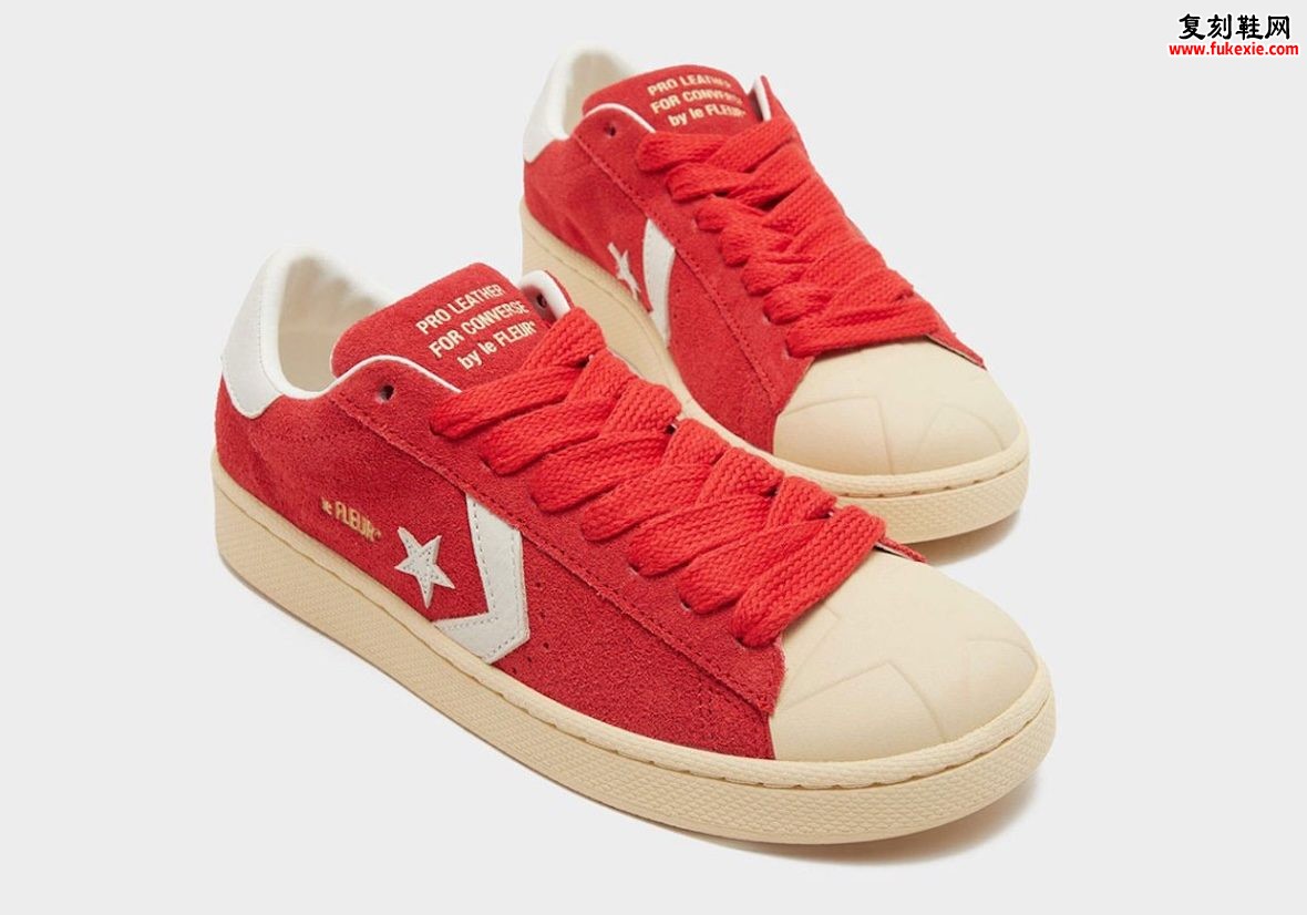 Tyler, The Creator 联名 Converse Pro Leather XL 全红麂皮压印星标 2026 秋季发售插图5 Tyler, The Creator 联名 Converse Pro Leather XL 全红麂皮压印星标 2026 秋季发售