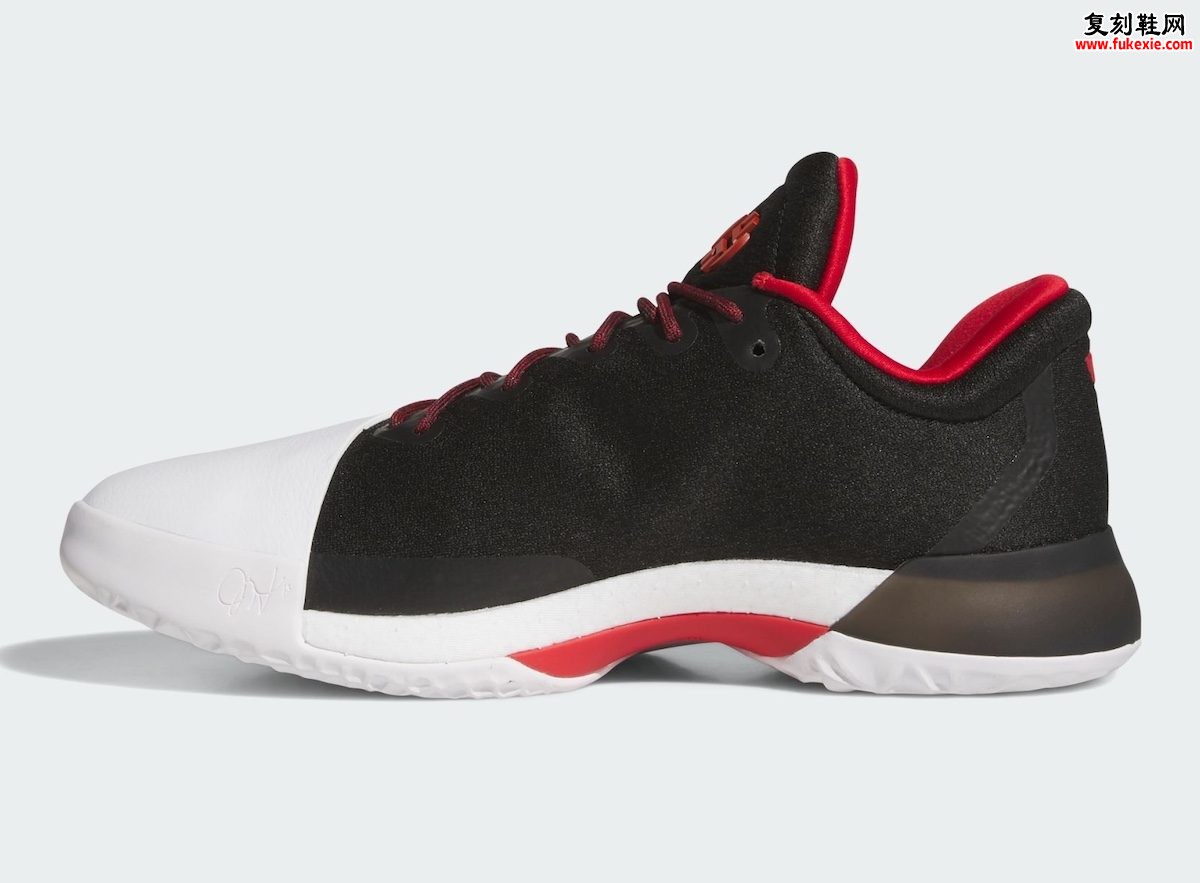 adidas Harden Vol. 1 Pioneer 复刻回归 2026年8月黑红白配色重现 全掌Boost经典低帮 独家深度评测与十年回顾插图2 adidas Harden Vol. 1 Pioneer 复刻回归 2026年8月黑红白配色重现 全掌Boost经典低帮 独家深度评测与十年回顾