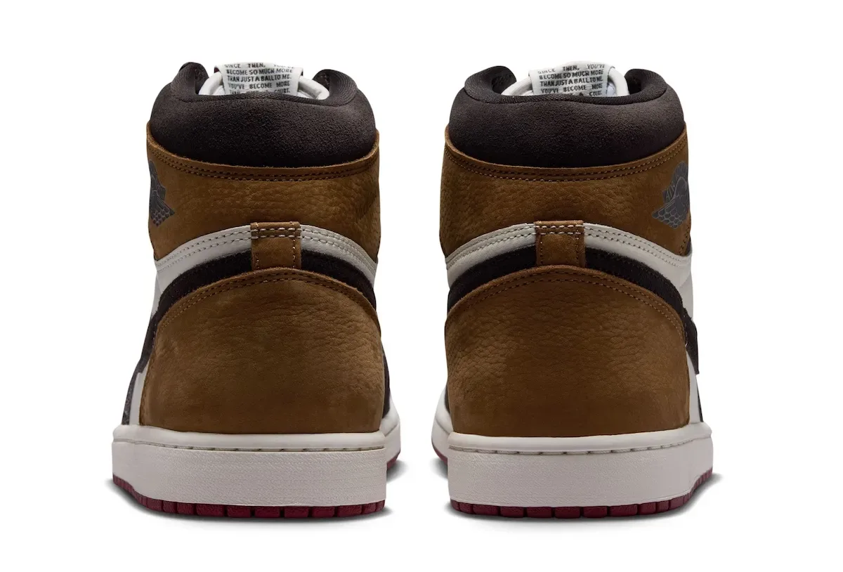 棕色调复古篮球皮质感,Air Jordan 1 High OG “Love Letter” 8月1日致敬乔丹2003退役情书插图4 棕色调复古篮球皮质感,Air Jordan 1 High OG “Love Letter” 8月1日致敬乔丹2003退役情书