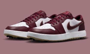 Air Jordan 1 Low Golf Spiked “Dark Team Red”钉鞋版现已发售 与无钉版不同的复古实战利器缩略图