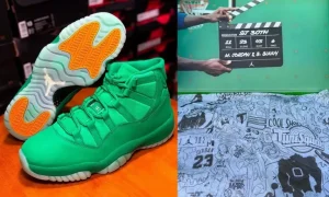 Air Jordan 11 “Green Screen”致敬《空中大灌篮》三十周年 绿幕配色全绿麂皮夜光外底11月14日发售缩略图