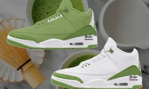 Air Jordan 3 “Matcha” 抹茶系列双色2027年5月1日发售Chlorophyll绿白咖啡系续作定价215美元缩略图