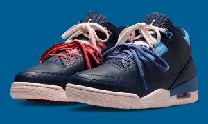 海军蓝基底左右脚粉蓝鸳鸯撞色，女款 Air Jordan 3 “Sports Renaissance” 8月15日发售缩略图