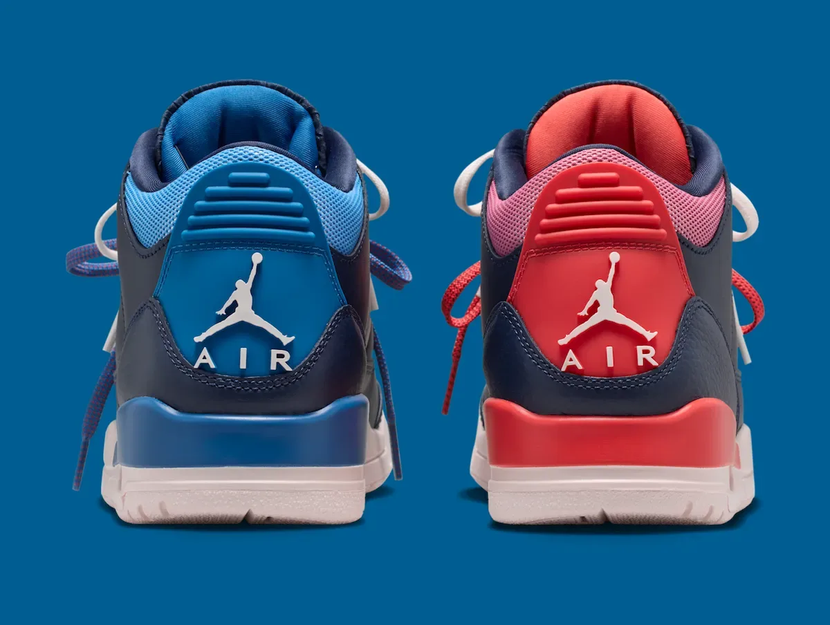 海军蓝基底左右脚粉蓝鸳鸯撞色，女款 Air Jordan 3 “Sports Renaissance” 8月15日发售