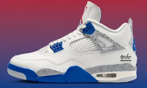 Air Jordan 4 “Jackie Robinson”纪念版2027年4月15日发售 道奇蓝红白水泥纹 后跟42号 家庭尺码230美元缩略图