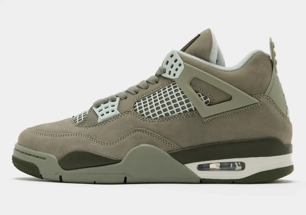 Air Jordan 4 “Light Army” 浅军绿欧洲限定配色2026假日季上线 军绿灰银鞋面仅限欧洲线上发售