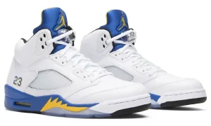Air Jordan 5 “Laney” 2027年5月复刻，乔丹高中母校配色回归，白蓝黄经典方案详解缩略图