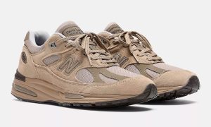 New Balance 991v2 “Walnut/Shitake” 全英产核桃香菇大地色复古跑鞋，麂皮网面三重缓震8月20日限量发售缩略图