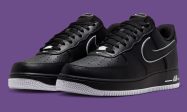 荔枝纹皮革拼接打孔鞋头，Nike Air Force 1 Low “Black/White” 黑白反转2026秋季发售缩略图