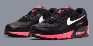 Nike Air Max 90 Black/Racer Pink 经典黑粉复刻回归，Finish Line 现售，独家深度评测缩略图