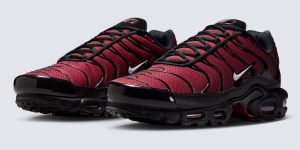 红到黑渐变鞋头搭配黑色骨架气垫，Nike Air Max Plus “Tough Red” 2026秋季发售缩略图