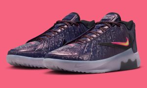 布朗尼专属Nike LeBron Witness 9午夜海军蓝PE曝光，湖人配色漩涡纹b9标识，2026秋季发售缩略图