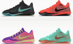 Nike Sabrina 4 By You 今日上线，十区色彩材质随心定制，渐变夜光外底与个人镌刻加持缩略图