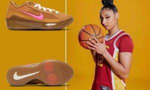 Nike Zoom LeBron NXXT Gen by JuJu ‘Muted Bronze’ 青铜麂皮静谧美学，粉白黄跳色Swoosh，现已登陆Foot Locker缩略图