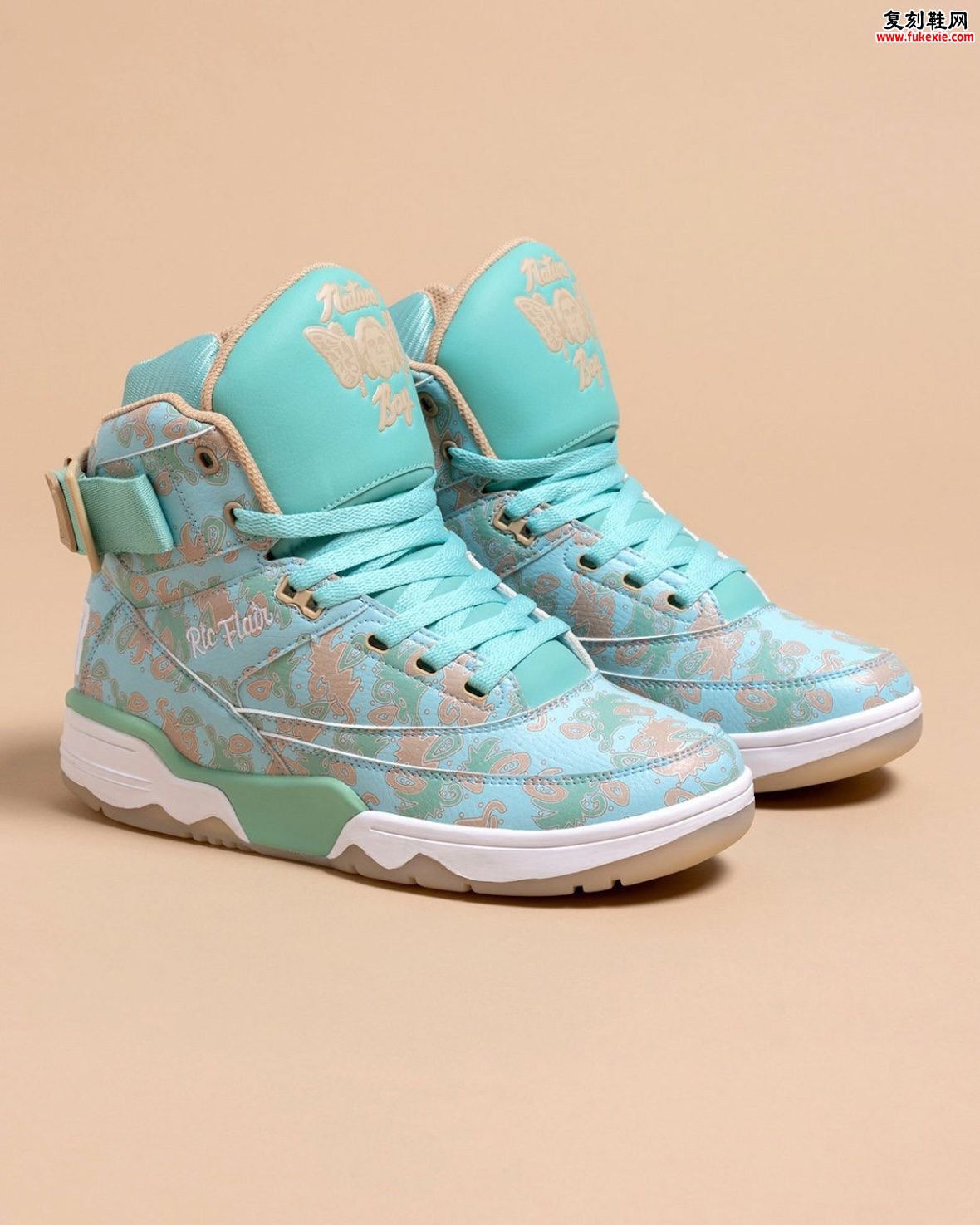 Ric Flair x Ewing Athletics 33 Hi 瑞克弗莱尔联名尤因33高帮复刻1983斯塔尔凯德花卉长袍配色迈阿密9月5日独家发售原创评测