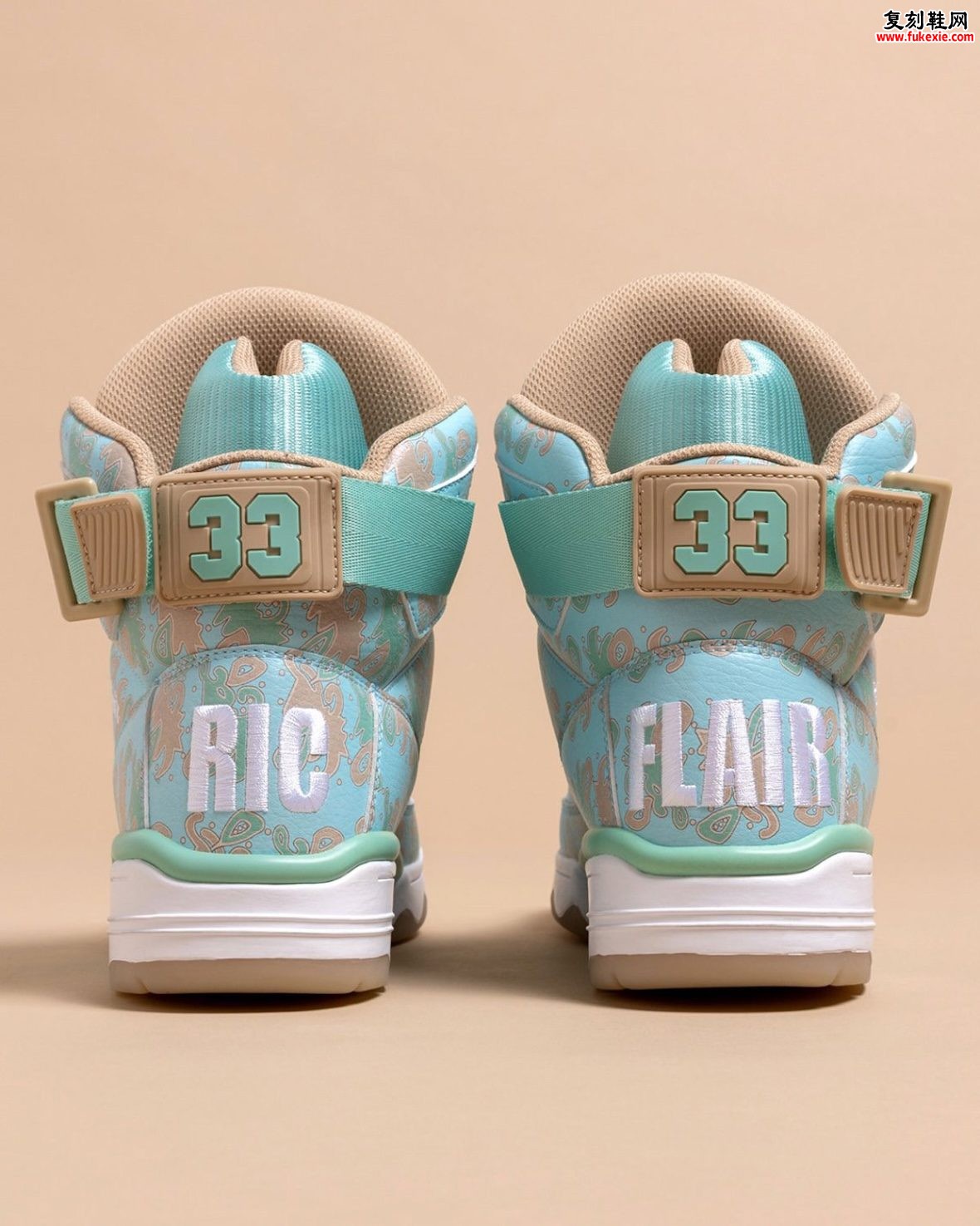 Ric Flair x Ewing Athletics 33 Hi 瑞克弗莱尔联名尤因33高帮复刻1983斯塔尔凯德花卉长袍配色迈阿密9月5日独家发售原创评测