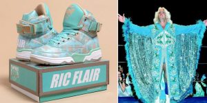 Ric Flair x Ewing Athletics 33 Hi 瑞克弗莱尔联名尤因33高帮复刻1983斯塔尔凯德花卉长袍配色迈阿密9月5日独家发售原创评测缩略图