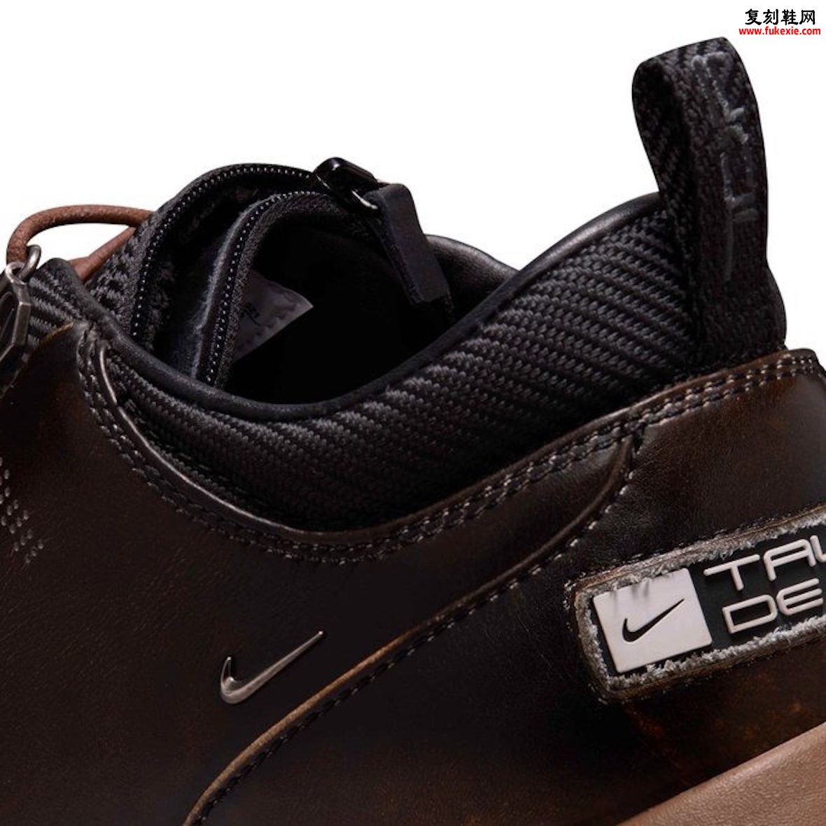 Taller De Rafa x Nike Air Max Goadome Low 布朗克斯汽车工装联名首作 做旧棕皮革六角眼片插图7 Taller De Rafa x Nike Air Max Goadome Low 布朗克斯汽车工装联名首作 做旧棕皮革六角眼片