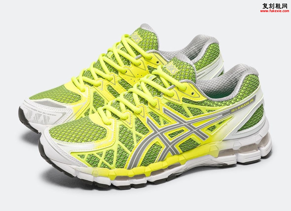 UP THERE x ASICS Gel-Kayano 20 荧光绿多层绿调联名8月20日发售,澳洲精品店千禧跑鞋美学独家解析插图 UP THERE x ASICS Gel-Kayano 20 荧光绿多层绿调联名8月20日发售,澳洲精品店千禧跑鞋美学独家解析