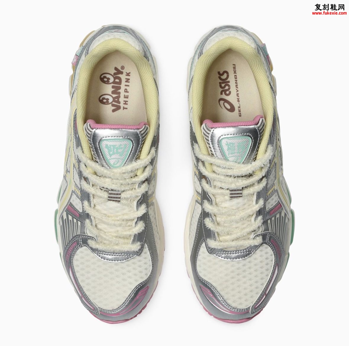 VandyThePink x ASICS GEL-Kayano 12.1 “Vanilla” 香草冰淇淋配色8月14日全球发售,彩虹糖粒金属银千禧复古跑鞋独家评测插图3 VandyThePink x ASICS GEL-Kayano 12.1 “Vanilla” 香草冰淇淋配色8月14日全球发售,彩虹糖粒金属银千禧复古跑鞋独家评测