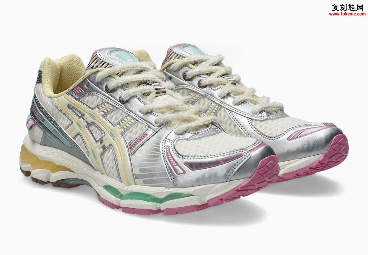 VandyThePink x ASICS GEL-Kayano 12.1 “Vanilla” 香草冰淇淋配色8月14日全球发售,彩虹糖粒金属银千禧复古跑鞋独家评测插图 VandyThePink x ASICS GEL-Kayano 12.1 “Vanilla” 香草冰淇淋配色8月14日全球发售,彩虹糖粒金属银千禧复古跑鞋独家评测