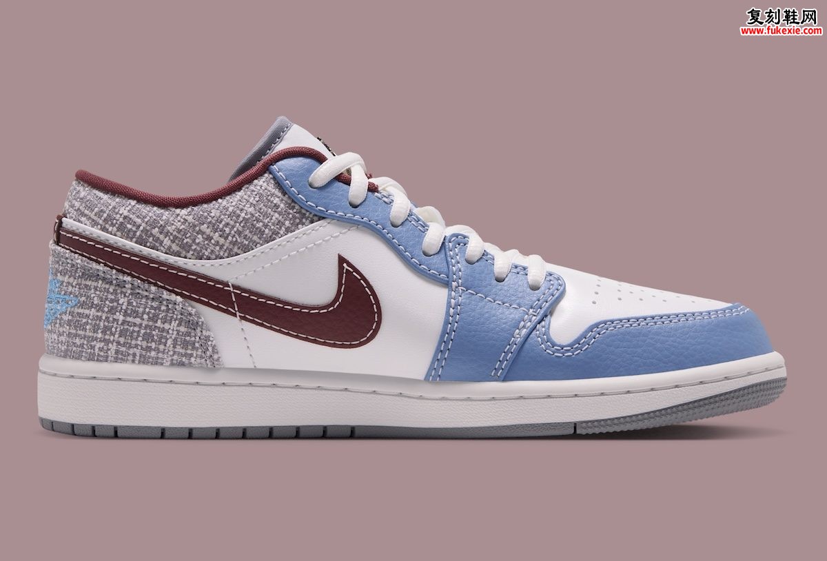 Air Jordan 1 Low “Boucle” 圈圈纱金属铭牌女性专属2026质感革新独家深度评测插图2 Air Jordan 1 Low “Boucle” 圈圈纱金属铭牌女性专属2026质感革新独家深度评测