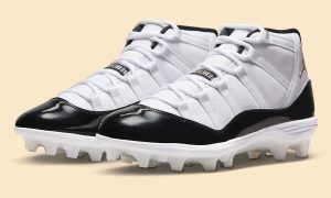 Air Jordan 11 MCS Cleat DMP 2026秋季棒球钉鞋复刻白黑金配色货号FV5415-107售价200美元缩略图