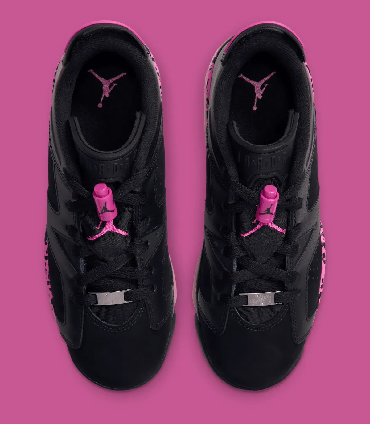Air Jordan 6 Low GS “Black/Pink Foam”黑粉大象纹GS评测：童鞋专属Laser Fuchsia豹纹设计2026年10月发售解析