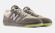 Civil x New Balance Numeric 480蛤蜊灵感滑板鞋灰紫麂皮珍珠细节缩略图