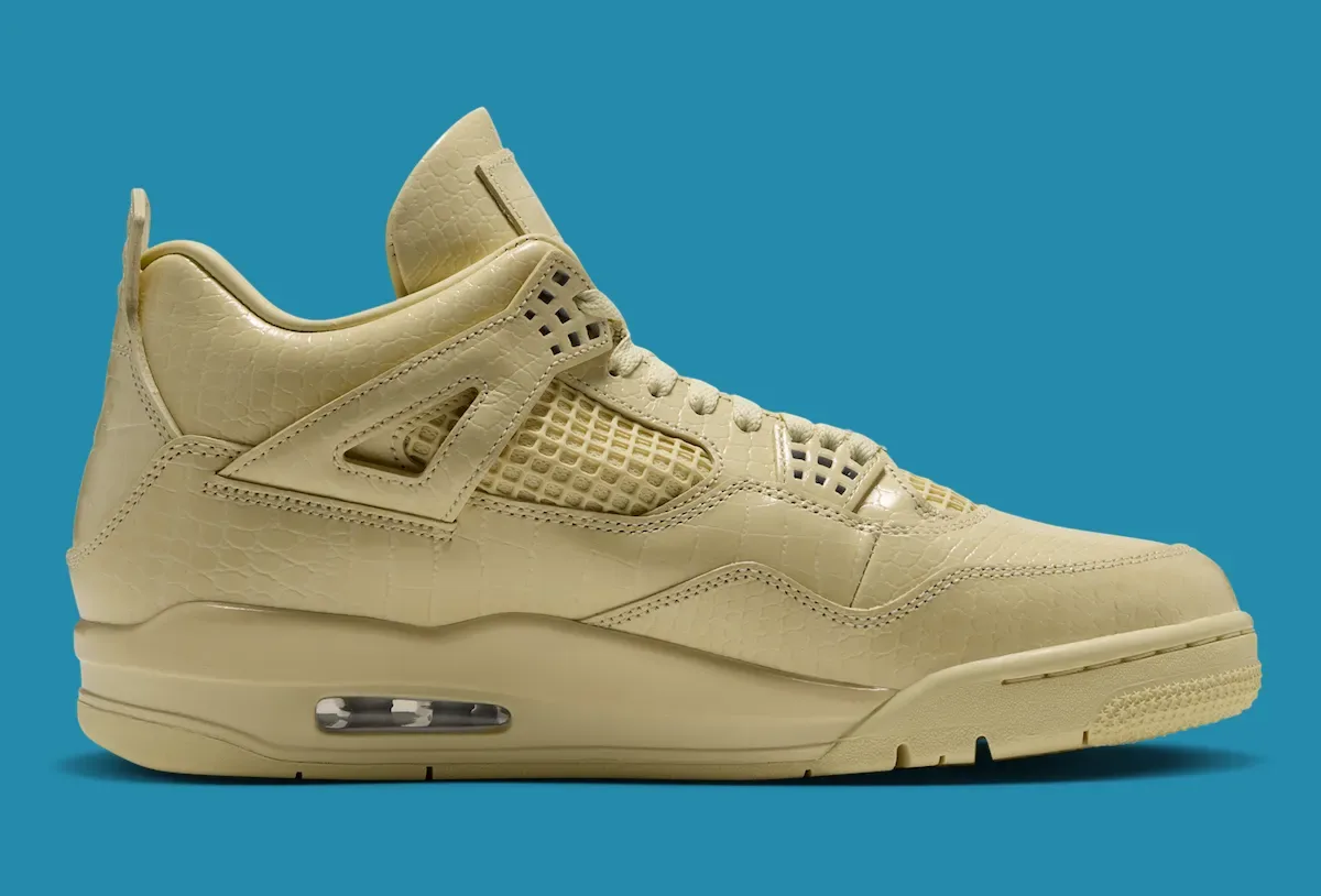 J Balvin x Air Jordan 4 “Amazonas”联名AJ4“Amazonas”评测:鳄鱼纹黄鞋为何值得关注插图2 J Balvin x Air Jordan 4 “Amazonas”联名AJ4“Amazonas”评测:鳄鱼纹黄鞋为何值得关注