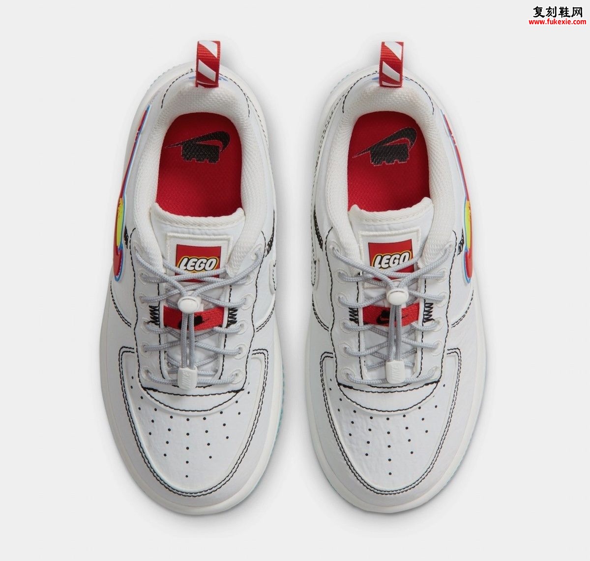 LEGO x Nike AF1 Low Outer Space GS评测：经典太空主题彩蛋与童鞋设计独家深度解析