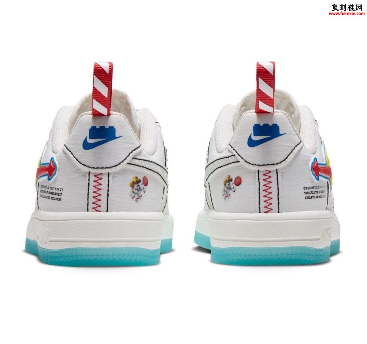 LEGO x Nike AF1 Low Outer Space GS评测：经典太空主题彩蛋与童鞋设计独家深度解析