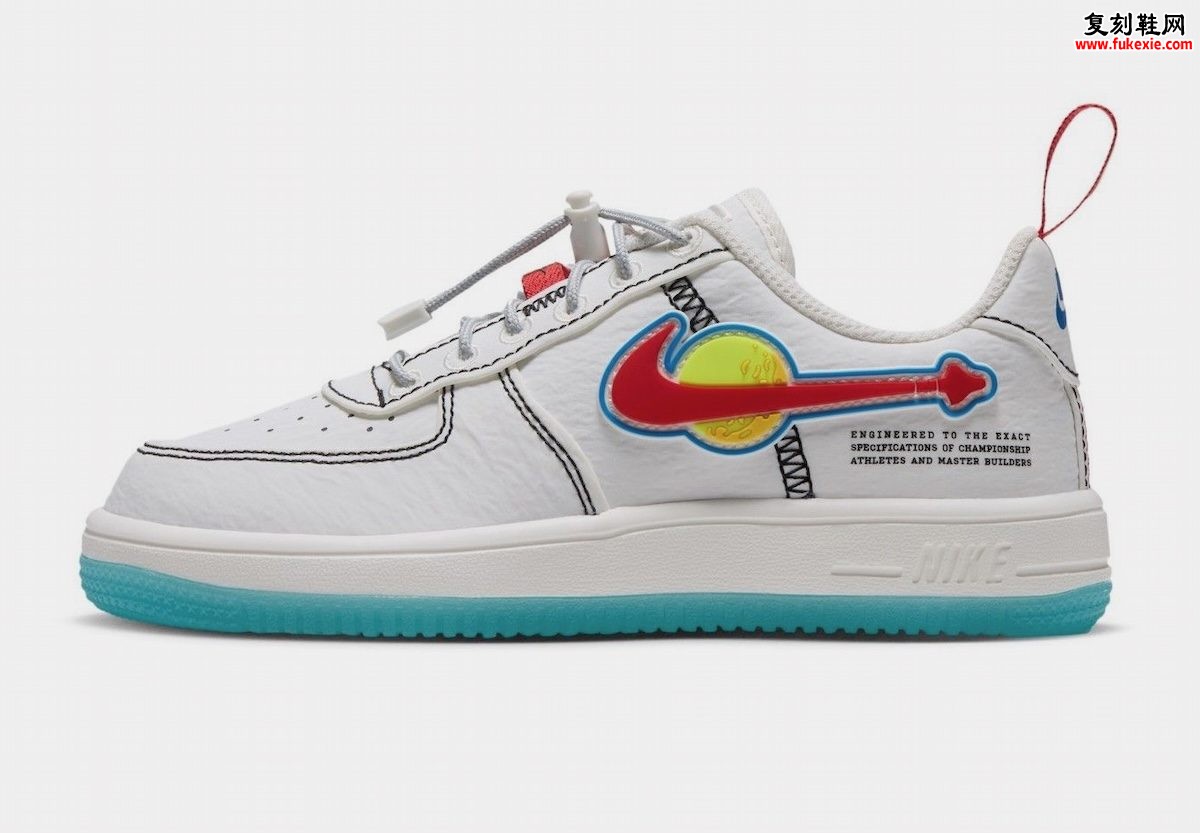 LEGO x Nike AF1 Low Outer Space GS评测：经典太空主题彩蛋与童鞋设计独家深度解析