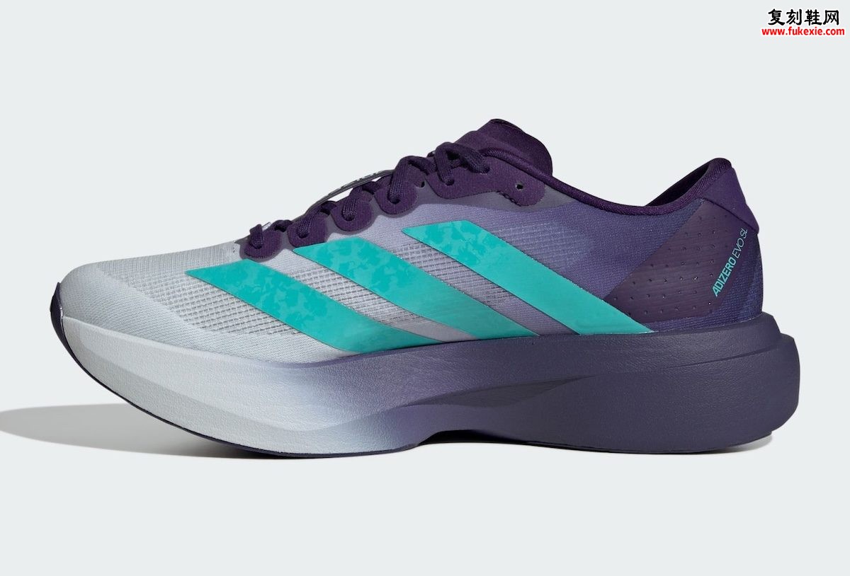 Mercedes F1 x adidas EVO SL 梅赛德斯AMG F1联名adidas EVO SL新加坡配色万代兰紫白渐变160美元发售插图1 Mercedes F1 x adidas EVO SL 梅赛德斯AMG F1联名adidas EVO SL新加坡配色万代兰紫白渐变160美元发售