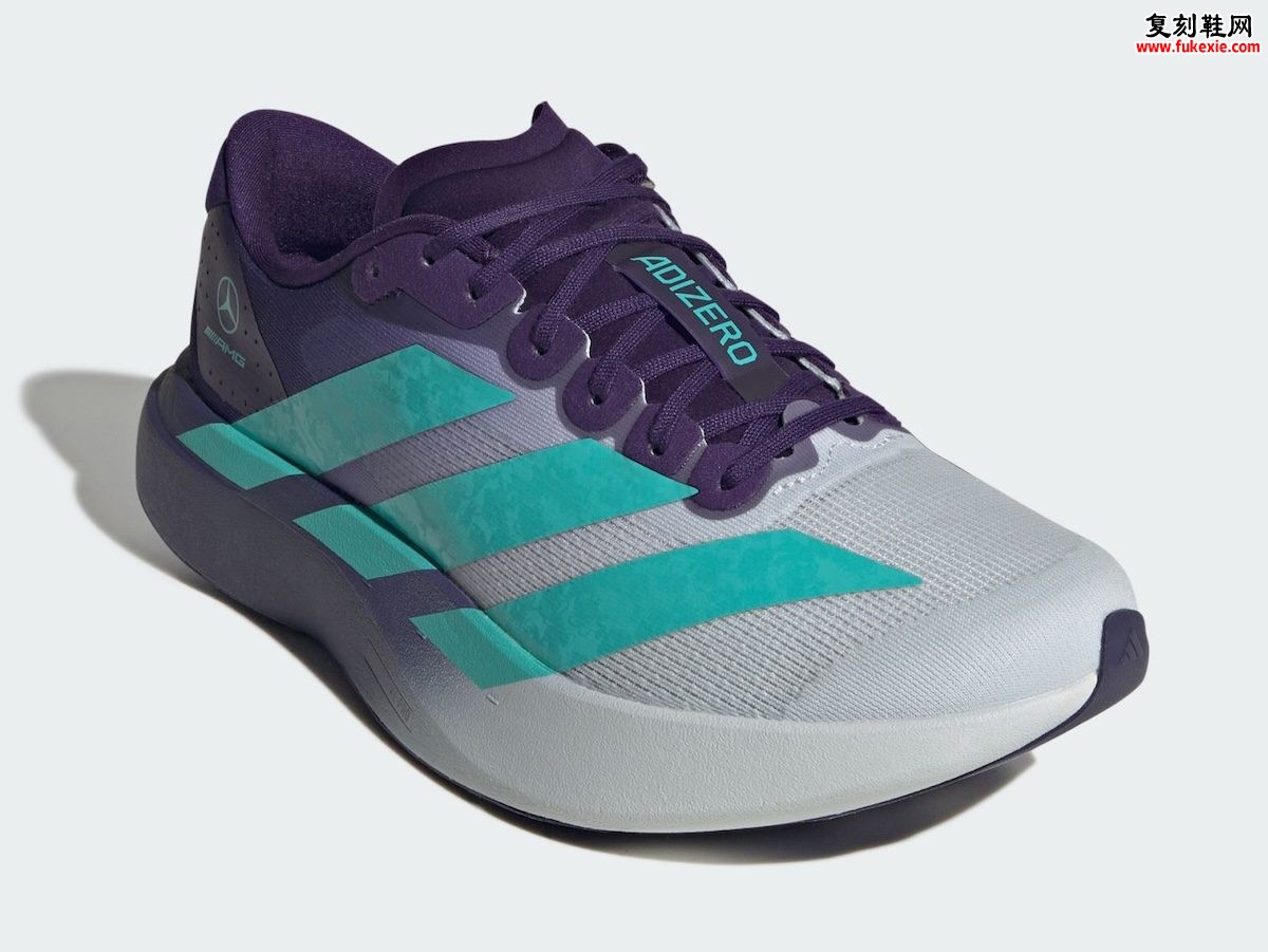 Mercedes F1 x adidas EVO SL 梅赛德斯AMG F1联名adidas EVO SL新加坡配色万代兰紫白渐变160美元发售插图3 Mercedes F1 x adidas EVO SL 梅赛德斯AMG F1联名adidas EVO SL新加坡配色万代兰紫白渐变160美元发售