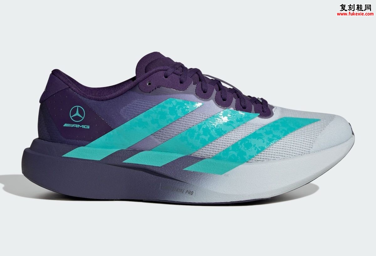 Mercedes F1 x adidas EVO SL 梅赛德斯AMG F1联名adidas EVO SL新加坡配色万代兰紫白渐变160美元发售插图2 Mercedes F1 x adidas EVO SL 梅赛德斯AMG F1联名adidas EVO SL新加坡配色万代兰紫白渐变160美元发售