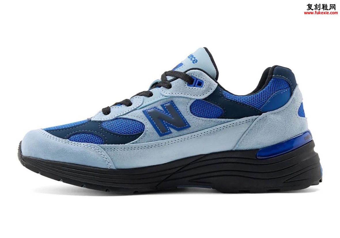 New Balance 992 “Blue Gemstone” 蓝宝石新配色秋季发售 浅灰麂皮搭配蓝色网面 定价200美元货号U992AR全面解读插图1 New Balance 992 “Blue Gemstone” 蓝宝石新配色秋季发售 浅灰麂皮搭配蓝色网面 定价200美元货号U992AR全面解读