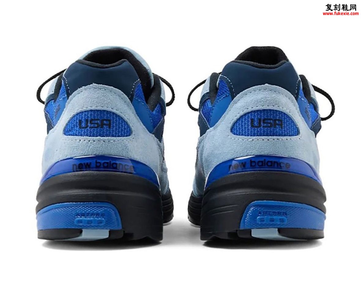 New Balance 992 “Blue Gemstone” 蓝宝石新配色秋季发售 浅灰麂皮搭配蓝色网面 定价200美元货号U992AR全面解读插图4 New Balance 992 “Blue Gemstone” 蓝宝石新配色秋季发售 浅灰麂皮搭配蓝色网面 定价200美元货号U992AR全面解读