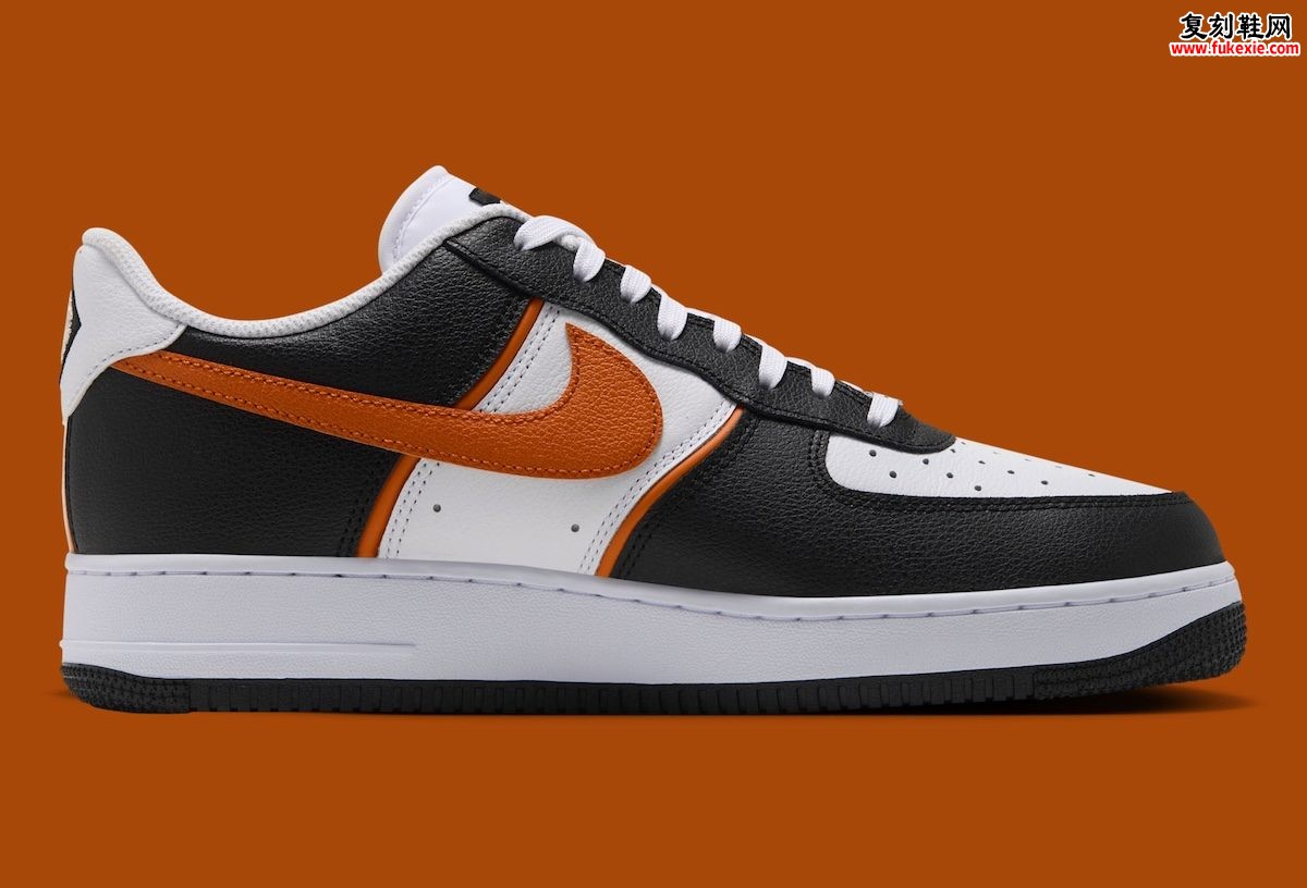 Nike Air Force 1 Low “Campfire Orange” 黑白橙火配色秋季发售细节与搭配深度解析
