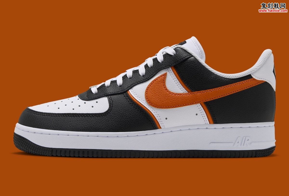 Nike Air Force 1 Low “Campfire Orange” 黑白橙火配色秋季发售细节与搭配深度解析