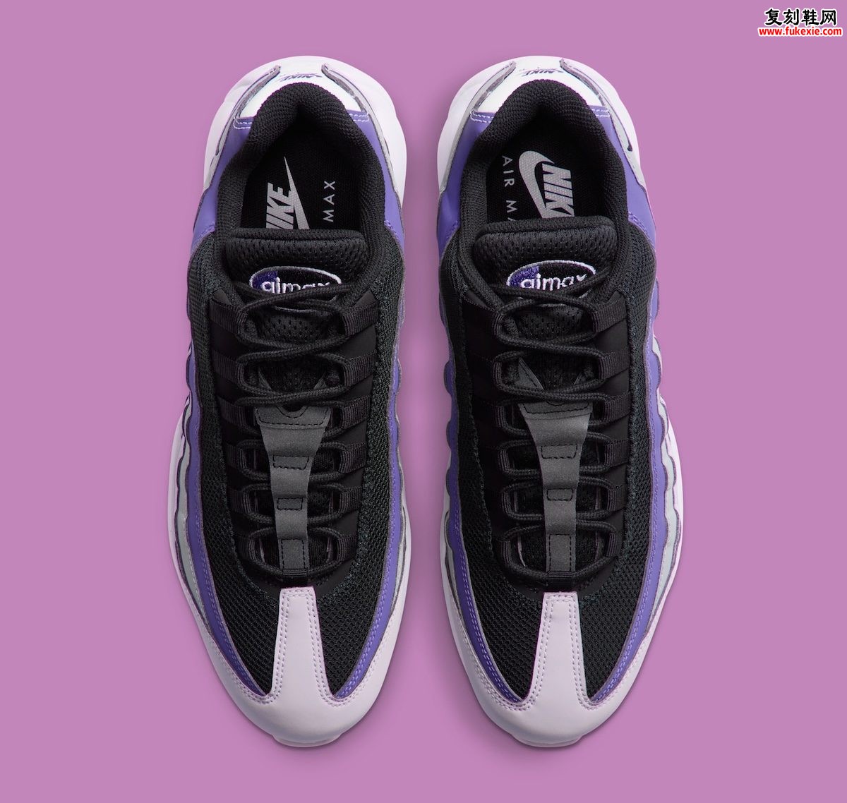 Nike Air Max 95 Golf “Vast Grey/Silver Lilac” 高尔夫版银丁香紫配色2026假日季发售 深度解析与果岭穿搭指南插图3 Nike Air Max 95 Golf “Vast Grey/Silver Lilac” 高尔夫版银丁香紫配色2026假日季发售 深度解析与果岭穿搭指南