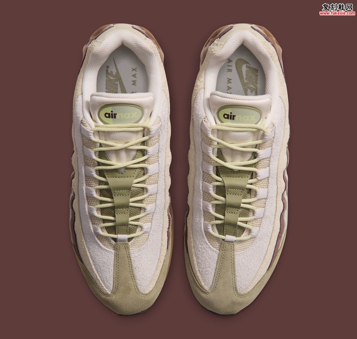 Nike Air Max 95 Suede “Dark Brown/Grey Olive” 全麂皮颠覆回归2026秋季独家深度评测插图3 Nike Air Max 95 Suede “Dark Brown/Grey Olive” 全麂皮颠覆回归2026秋季独家深度评测